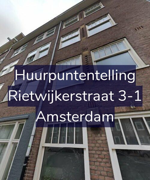 Foto gevel Huurpuntentelling voor Rietwijkerstraat 3-1, Amsterdam