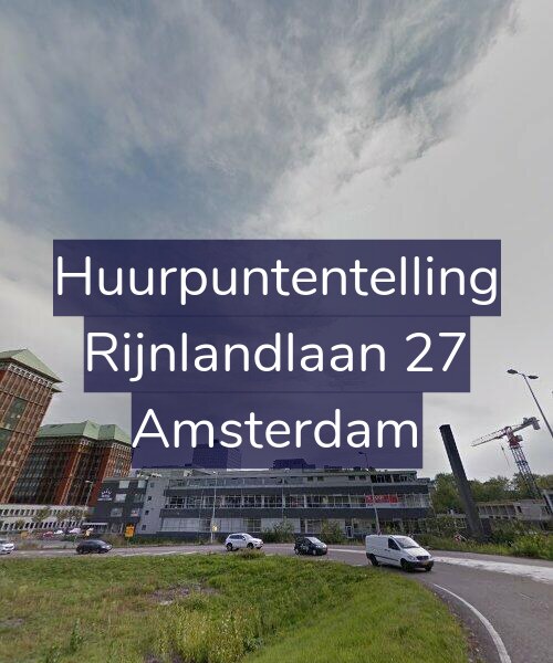 Foto gevel Huurpuntentelling voor Rijnlandlaan 27, Amsterdam