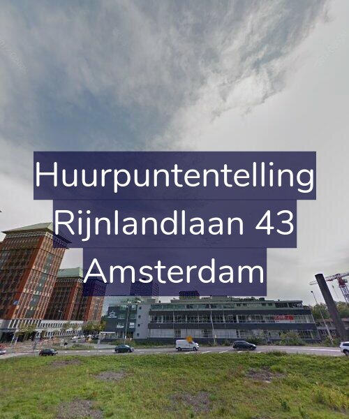 Foto gevel Huurpuntentelling voor Rijnlandlaan 43, Amsterdam