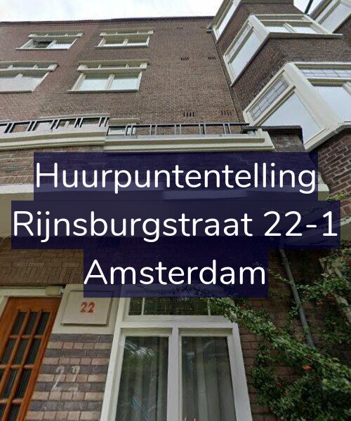 Foto gevel Huurpuntentelling voor Rijnsburgstraat 22-1, Amsterdam