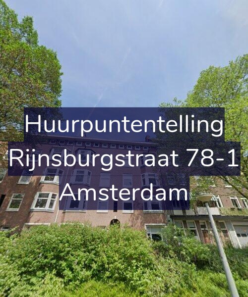 Foto gevel Huurpuntentelling voor Rijnsburgstraat 78-1, Amsterdam