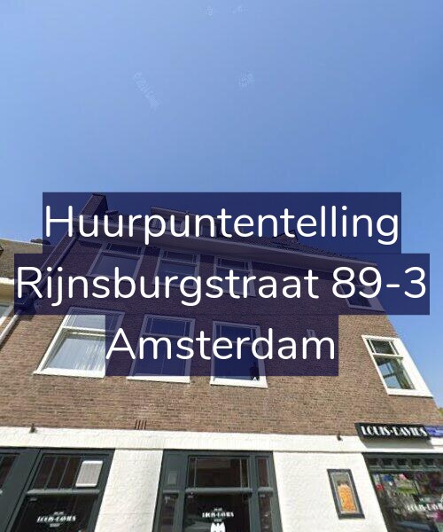Foto gevel Huurpuntentelling voor Rijnsburgstraat 89-3, Amsterdam