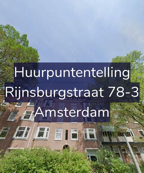Foto gevel Huurpuntentelling voor Rijnsburgstraat 78-3, Amsterdam