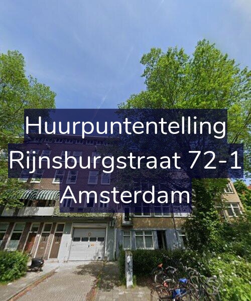 Foto gevel Huurpuntentelling voor Rijnsburgstraat 72-1, Amsterdam