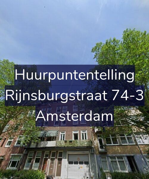 Foto gevel Huurpuntentelling voor Rijnsburgstraat 74-3, Amsterdam