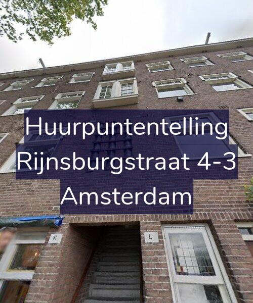 Foto gevel Huurpuntentelling voor Rijnsburgstraat 4-3, Amsterdam