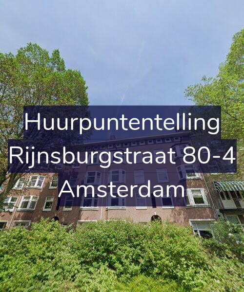 Foto gevel Huurpuntentelling voor Rijnsburgstraat 80-4, Amsterdam
