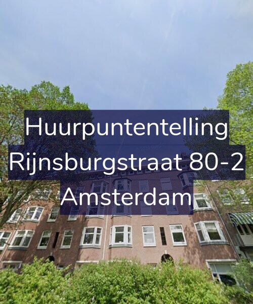 Foto gevel Huurpuntentelling voor Rijnsburgstraat 80-2, Amsterdam