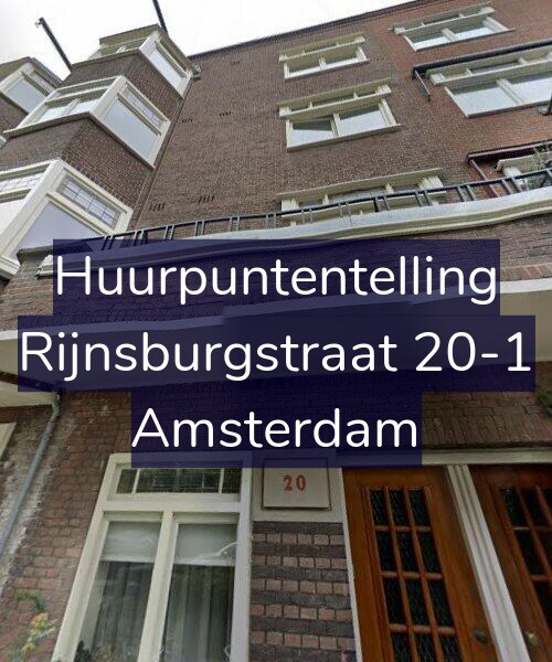 Foto gevel Huurpuntentelling voor Rijnsburgstraat 20-1, Amsterdam