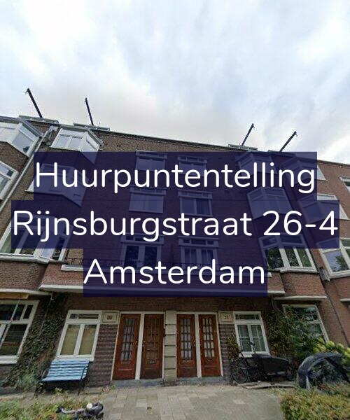 Foto gevel Huurpuntentelling voor Rijnsburgstraat 26-4, Amsterdam