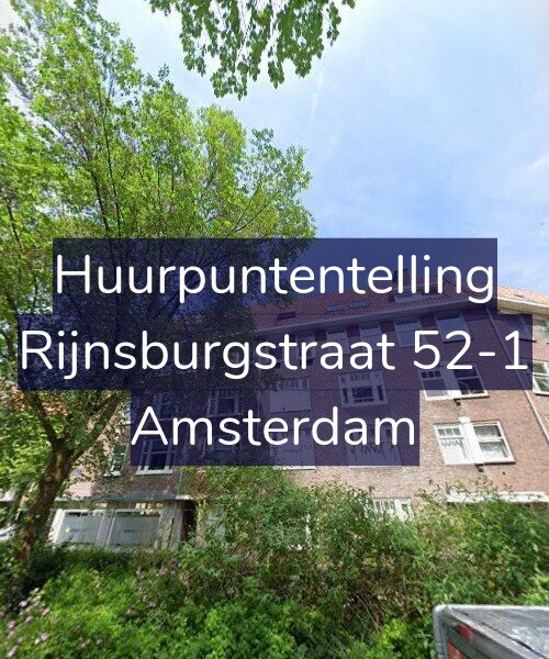 Foto gevel Huurpuntentelling voor Rijnsburgstraat 52-1, Amsterdam
