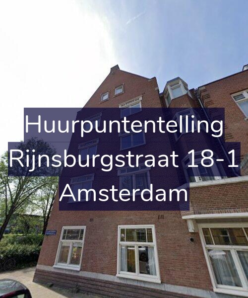 Foto gevel Huurpuntentelling voor Rijnsburgstraat 18-1, Amsterdam
