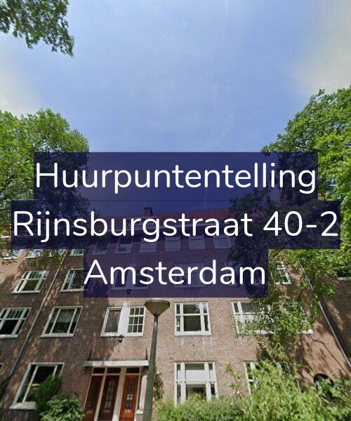 Foto gevel Huurpuntentelling voor Rijnsburgstraat 40-2, Amsterdam