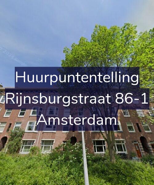 Foto gevel Huurpuntentelling voor Rijnsburgstraat 86-1, Amsterdam
