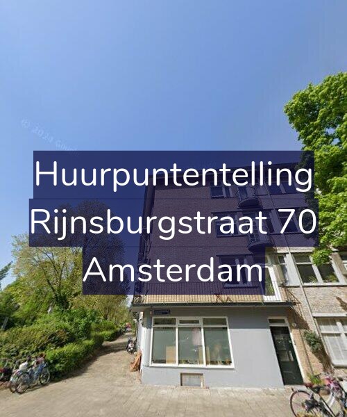 Foto gevel Huurpuntentelling voor Rijnsburgstraat 70, Amsterdam