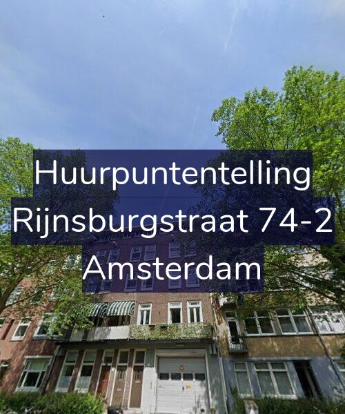 Foto gevel Huurpuntentelling voor Rijnsburgstraat 74-2, Amsterdam