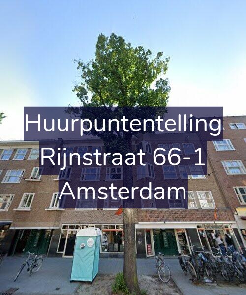 Foto gevel Huurpuntentelling voor Rijnstraat 66-1, Amsterdam
