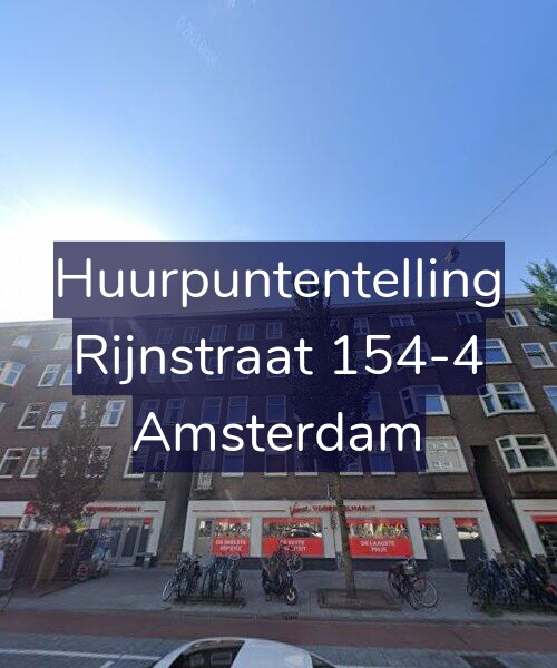 Foto gevel Huurpuntentelling voor Rijnstraat 154-4, Amsterdam