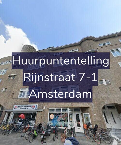 Foto gevel Huurpuntentelling voor Rijnstraat 7-1, Amsterdam