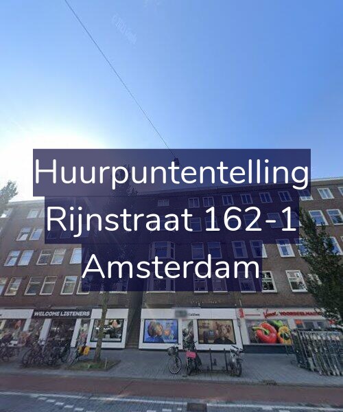 Foto gevel Huurpuntentelling voor Rijnstraat 162-1, Amsterdam