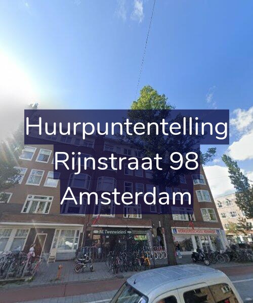 Foto gevel Huurpuntentelling voor Rijnstraat 98, Amsterdam