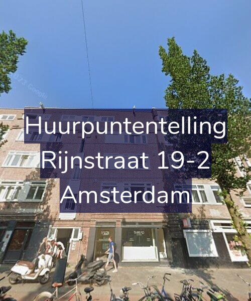 Foto gevel Huurpuntentelling voor Rijnstraat 19-2, Amsterdam