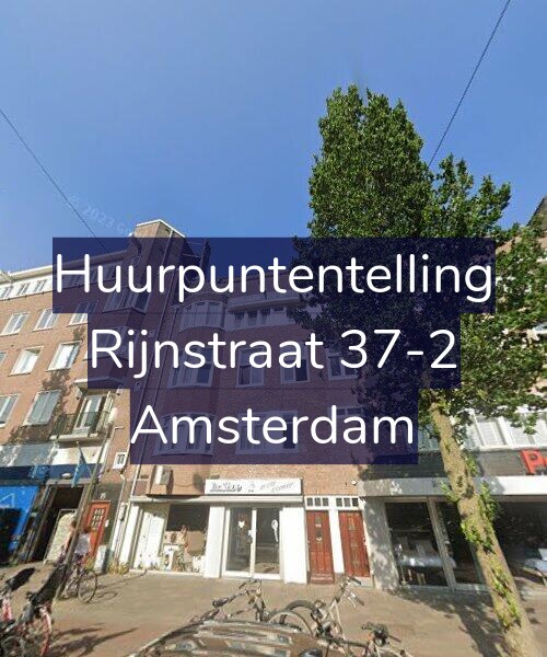 Foto gevel Huurpuntentelling voor Rijnstraat 37-2, Amsterdam