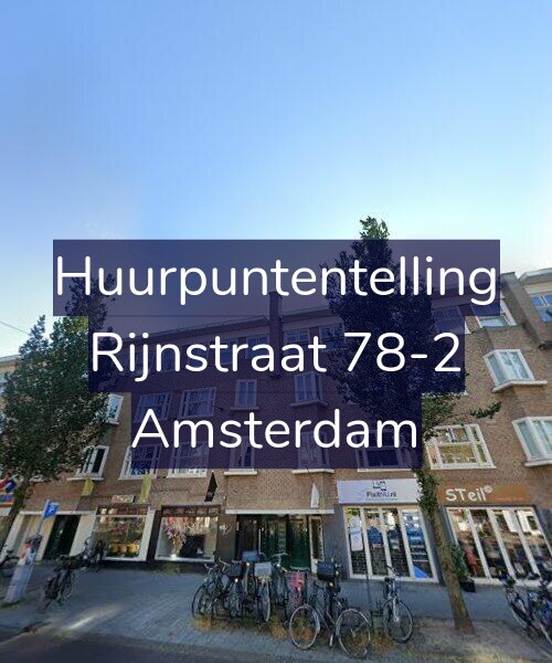 Foto gevel Huurpuntentelling voor Rijnstraat 78-2, Amsterdam