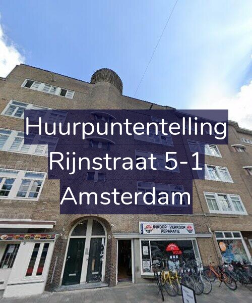 Foto gevel Huurpuntentelling voor Rijnstraat 5-1, Amsterdam
