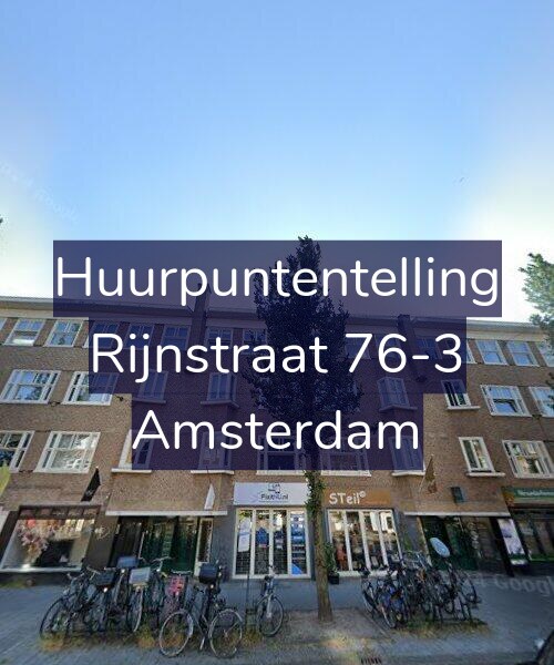 Foto gevel Huurpuntentelling voor Rijnstraat 76-3, Amsterdam