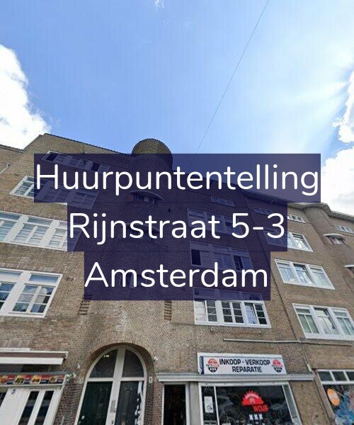 Foto gevel Huurpuntentelling voor Rijnstraat 5-3, Amsterdam