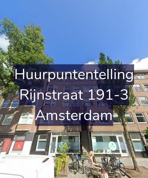 Foto gevel Huurpuntentelling voor Rijnstraat 191-3, Amsterdam