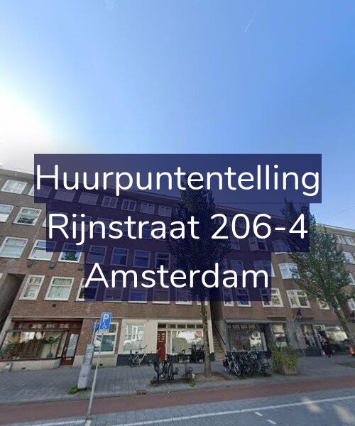 Foto gevel Huurpuntentelling voor Rijnstraat 206-4, Amsterdam