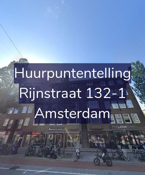 Foto gevel Huurpuntentelling voor Rijnstraat 132-1, Amsterdam