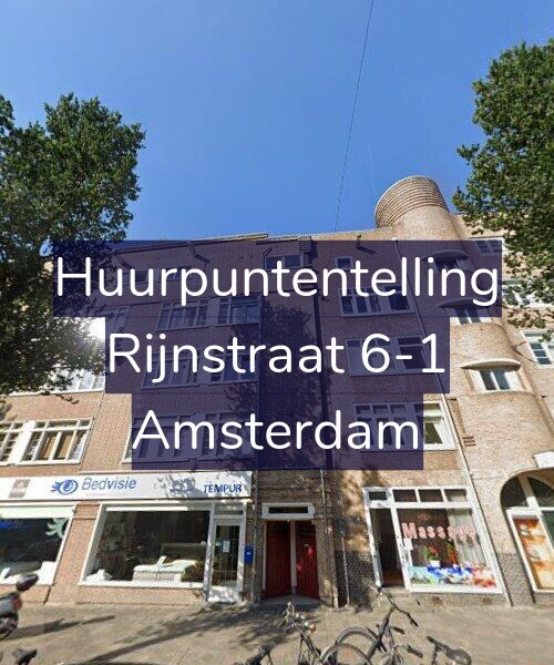 Foto gevel Huurpuntentelling voor Rijnstraat 6-1, Amsterdam