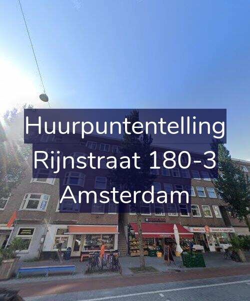 Foto gevel Huurpuntentelling voor Rijnstraat 180-3, Amsterdam