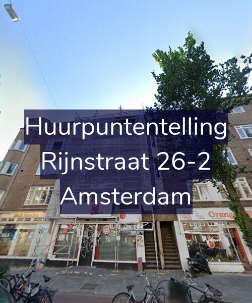 Foto gevel Huurpuntentelling voor Rijnstraat 26-2, Amsterdam