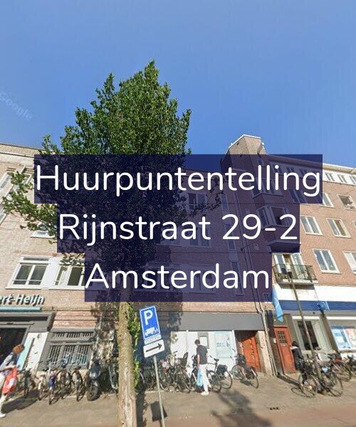Foto gevel Huurpuntentelling voor Rijnstraat 29-2, Amsterdam