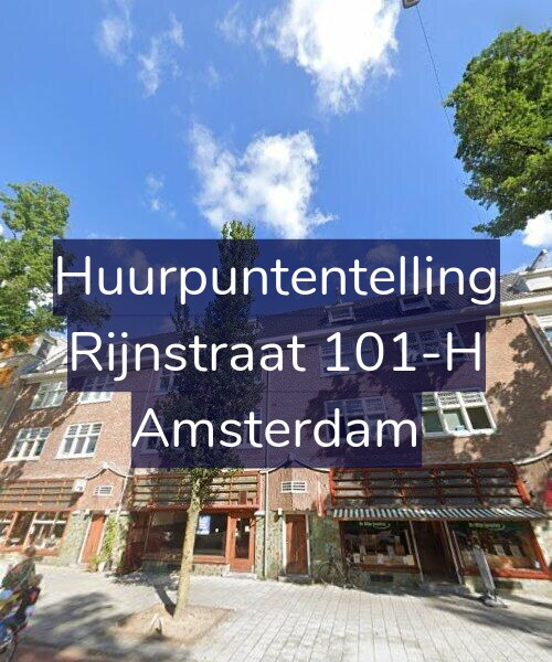 Foto gevel Huurpuntentelling voor Rijnstraat 101-H, Amsterdam