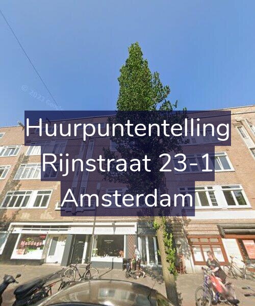 Foto gevel Huurpuntentelling voor Rijnstraat 23-1, Amsterdam