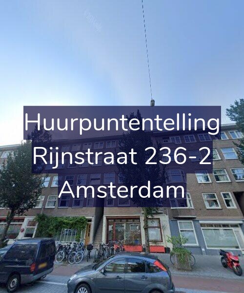 Foto gevel Huurpuntentelling voor Rijnstraat 236-2, Amsterdam