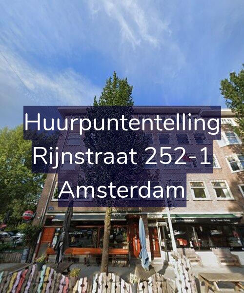 Foto gevel Huurpuntentelling voor Rijnstraat 252-1, Amsterdam
