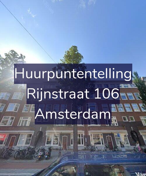Foto gevel Huurpuntentelling voor Rijnstraat 106, Amsterdam