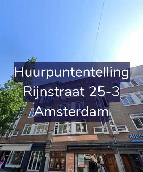 Foto gevel Huurpuntentelling voor Rijnstraat 25-3, Amsterdam