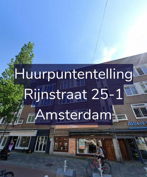 Foto gevel Huurpuntentelling voor Rijnstraat 25-1, Amsterdam