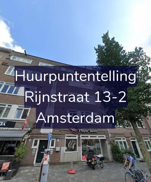 Foto gevel Huurpuntentelling voor Rijnstraat 13-2, Amsterdam