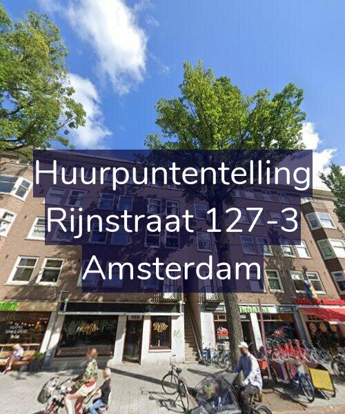 Foto gevel Huurpuntentelling voor Rijnstraat 127-3, Amsterdam