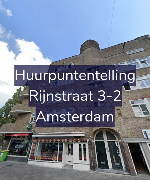 Foto gevel Huurpuntentelling voor Rijnstraat 3-2, Amsterdam