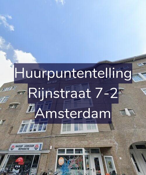 Foto gevel Huurpuntentelling voor Rijnstraat 7-2, Amsterdam