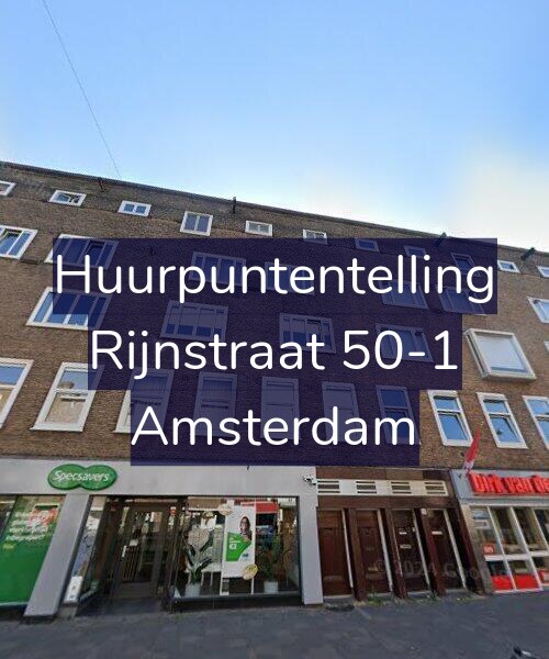 Foto gevel Huurpuntentelling voor Rijnstraat 50-1, Amsterdam